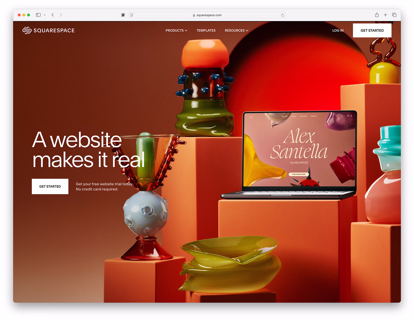 Start building your website with Squarespace